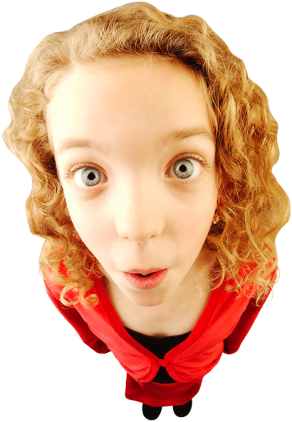 A decorative image of a girl.